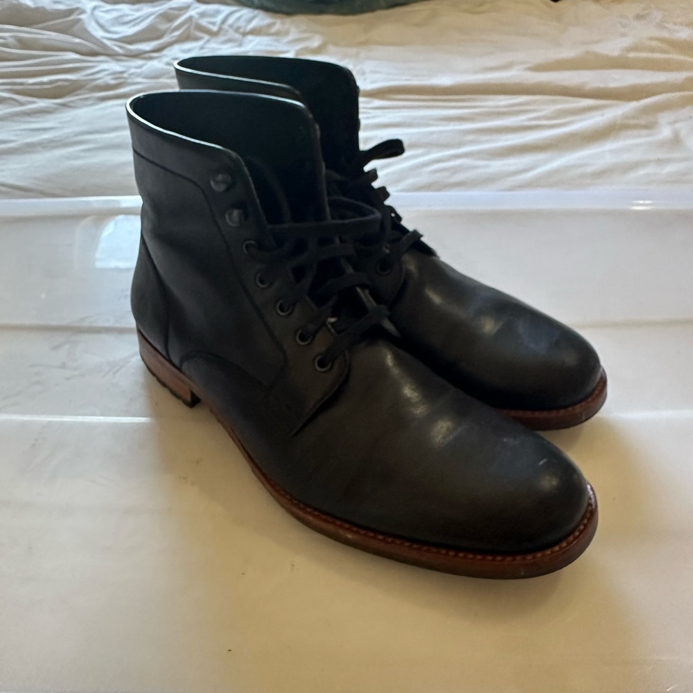 Warfield & Grand black boots. Size 10 men’s